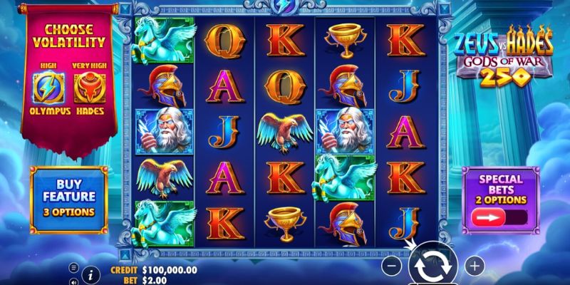 Game Slot Zeus Vs Hades Với 3 Trục Trả Thưởng Được Quan Tâm 1 Game slot zeus vs hades đối đầu rõ qua từng vòng quay